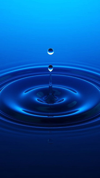 Blue liquid droplet water background - liquid free wallpaper