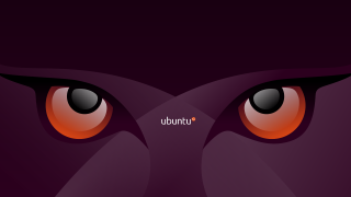 Purple red eyes ubun circle - a red circle free wallpaper for desktop
