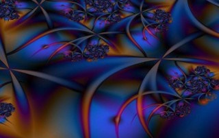 Blue purple flower design black - a black center free wallpaper for desktop
