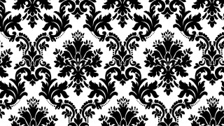 Black white damask pattern large 5 - a flemish baroque free wallpaper for desktop