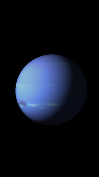Blue planet space art raytraced - a black sky background free wallpaper