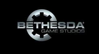Bethesda logo silver gear black - bela čikoš sesija free wallpaper