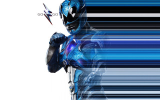 Blue power ranger white background - a white background free wallpaper