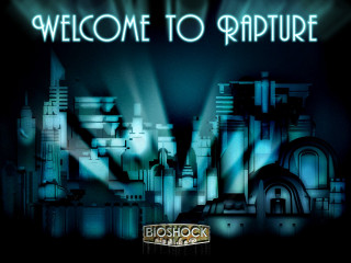 Welcome sign rapture city background - splash art free wallpaper
