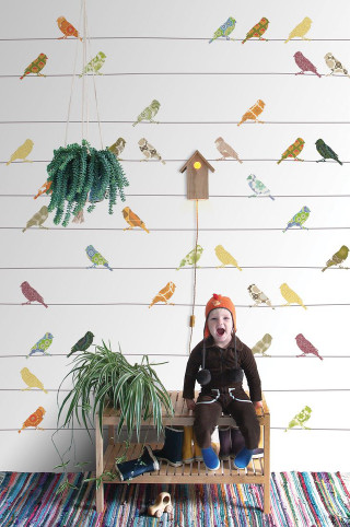 Stuffed animal bench birds wall - a bench in front free wallpaper for mobile