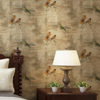 Bedroom bird wallpaper nightstand lamp - free bird wallpaper for tablet