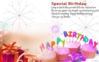 Birthday card cupcake presents special - special free wallpaper