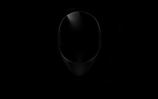 Black white alien space art - a black object free wallpaper