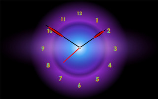 Clock red arrow blue circle - number free wallpaper for desktop