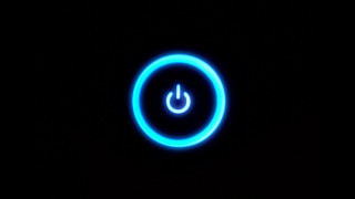 Blue light up button black - p free wallpaper