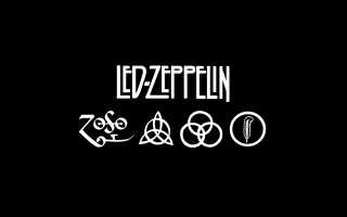 Led zepplin logo black white - photo of a logo free wallpaper