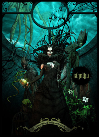 Woman black dress window creepy - eldritch free wallpaper