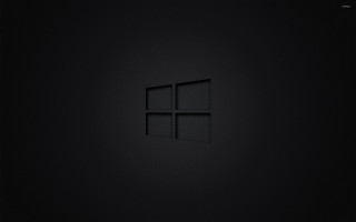 Black wall window dark background - a window in the middle of it free wallpaper