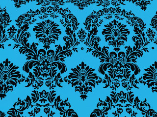 Blue black flower leaf pattern - a pattern of flowers free wallpaper