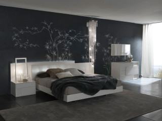 Bedroom with bed cozy interior 5 - dreamlike free wallpaper
