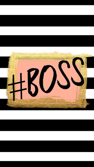 Pink black sticker boss striped - figurativism free wallpaper