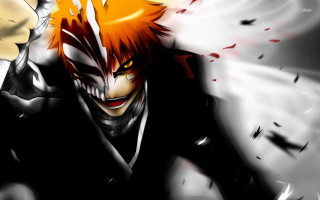Orange hair black suit anime - orange hair free wallpaper for desktop