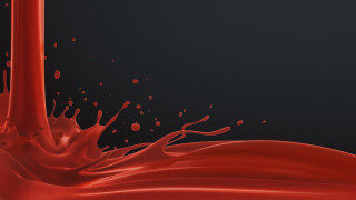 Red liquid splash black background - liquid free wallpaper