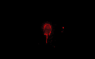 Red splatter black background red - anish kapoor free wallpaper