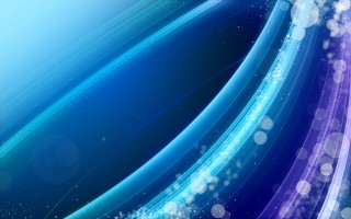 Blue purple bubbles stars aurora - geometric abstract art free wallpaper for desktop