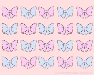 Pink blue bow tie pattern - andy warhol free wallpaper