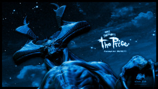 Blue alien horns skull price - art of brom free wallpaper