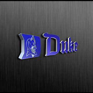 Metal sign duke blue silver - matte finish free wallpaper for tablet