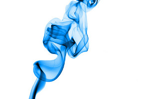 Blue smoke air white background - alberto seveso free wallpaper