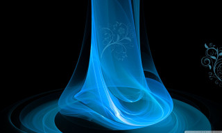Blue swirl black background image 2 - a blue swirl free wallpaper for desktop