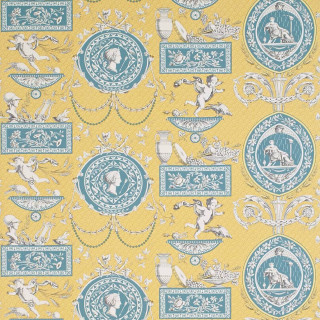 Yellow blue wallpaper cupid angels - a blue border free wallpaper for tablet