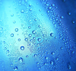 Water droplets blue surface macro 3 - free rain wallpaper for tablet
