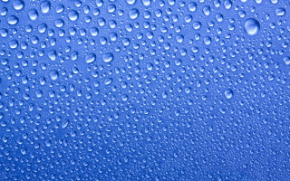 Blue background water drops sky 4 - a macro photograph free wallpaper