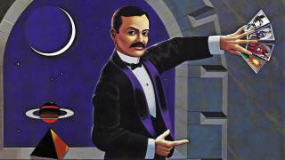 Man card space moon star - occult free wallpaper