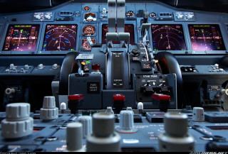 Cockpit controls lights instruments side - a few light free wallpaper