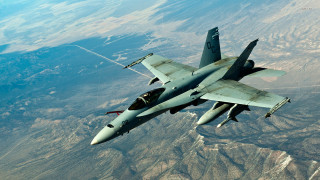 Fighter jet flying air mountain 2 - eiq free wallpaper for desktop