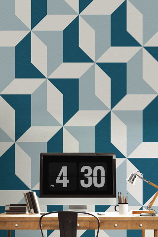 Desk computer monitor clock blue - a desk free wallpaper for mobile