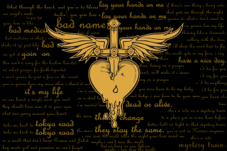 Cross heart wings anne stokes - a gold background free wallpaper