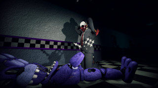 Creepy clown purple monster checkered - a creepy clown free wallpaper