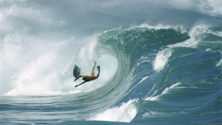 Man riding wave surfboard ocean 5 - a man riding free wallpaper for desktop