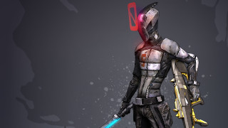 Futuristic man suit sword lightsaber 2 - character concept art free wallpaper for desktop
