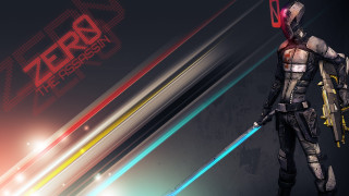 Futuristic man suit gun sword - cyberpunk style free wallpaper