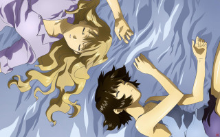 Bed couple anime neo romanticism - the bed free wallpaper