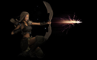 Woman bird firework fantasy armor - ann thetis blacker free wallpaper
