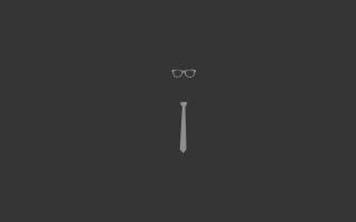Tie glasses black white background 2 - minimalist free wallpaper