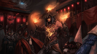 People fire demon head arm - art of brom free wallpaper