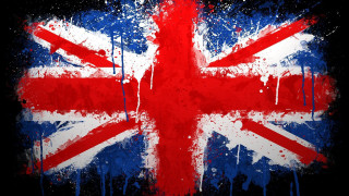 British flag black background paint - a british flag free wallpaper