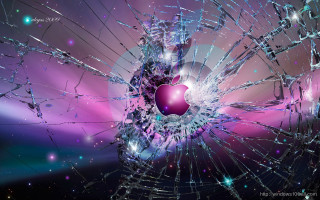 Broken glass heart purple blue 5 - darrell riche free wallpaper for desktop