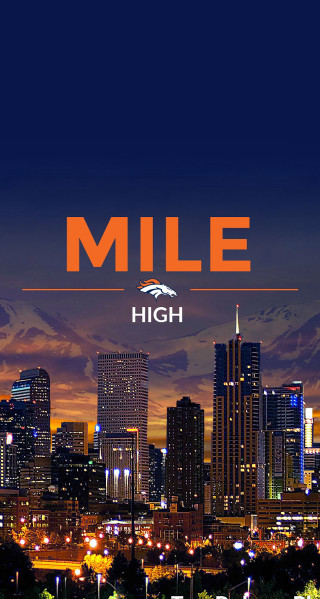 City skyline mile high orange - aaron miller free wallpaper