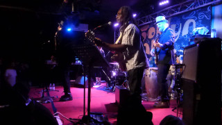 Man stage guitar microphone performance 2 - andrew boog faithfull free wallpaper