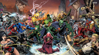 Superheroes comic scene characters action - a group of superheros free wallpaper